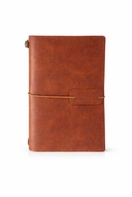 Load image into Gallery viewer, Vintage Travel Notebook Classic Brown