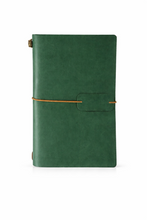 Load image into Gallery viewer, Vintage Travel Notebook Forest Green
