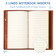 Load image into Gallery viewer, Vintage Travel Notebook Brown