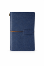 Load image into Gallery viewer, Vintage Travel Notebook Navy Blue