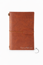 Load image into Gallery viewer, Vintage Travel Notebook Classic Brown