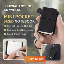 Load image into Gallery viewer, Mini Pocket Notebook Keychain Black