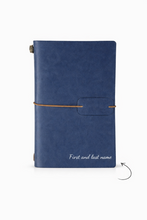 Load image into Gallery viewer, Vintage Travel Notebook Navy Blue