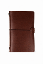 Load image into Gallery viewer, Vintage Travel Notebook Brown