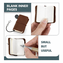 Load image into Gallery viewer, Mini Pocket Notebook Keychain Brown
